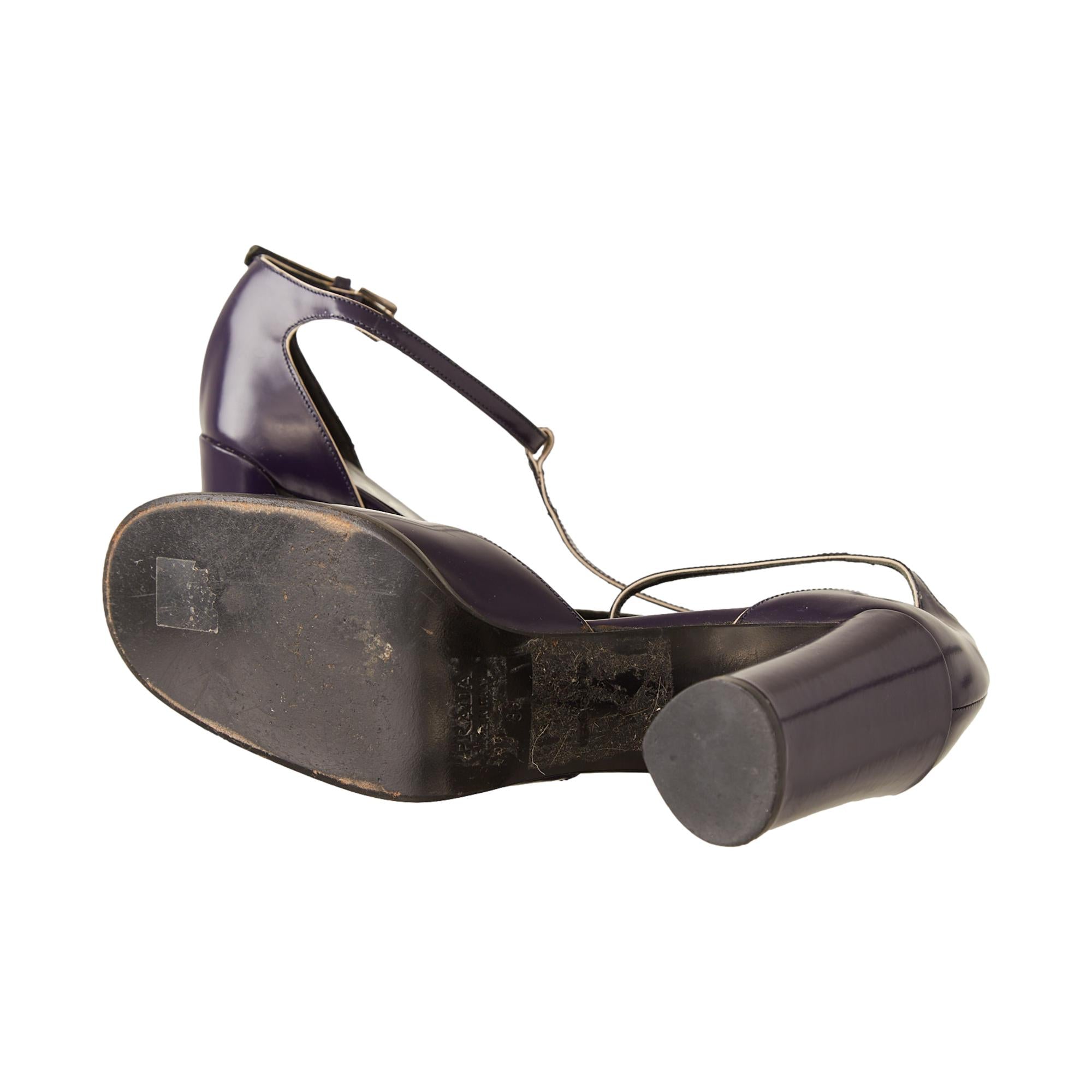 Prada 'Last Season' Purple Strap Heels – Treasures of NYC