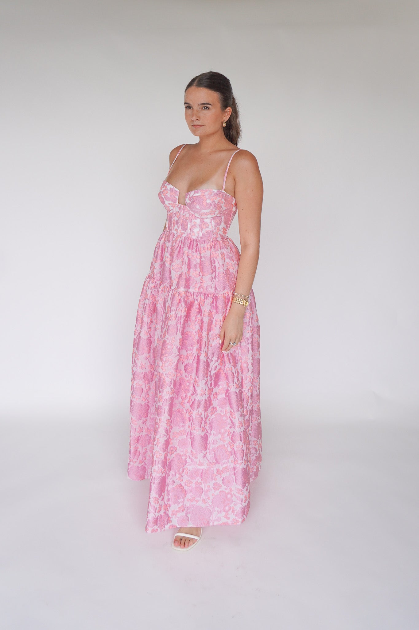 Maison Armory Windsor Maxi in Sugared Pink Jacquard – TrenLend