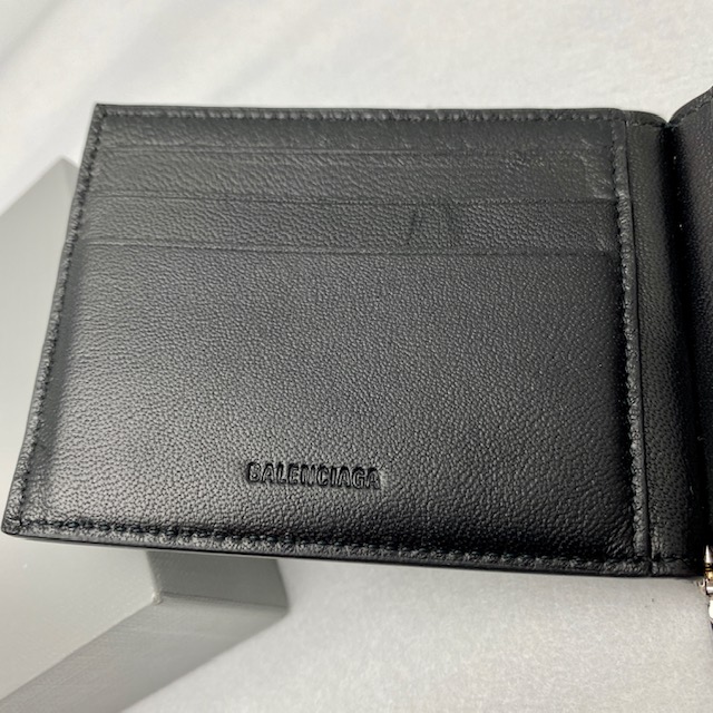BALENCIAGA バレンシアガ マネークリップ 折り財布 ブラック