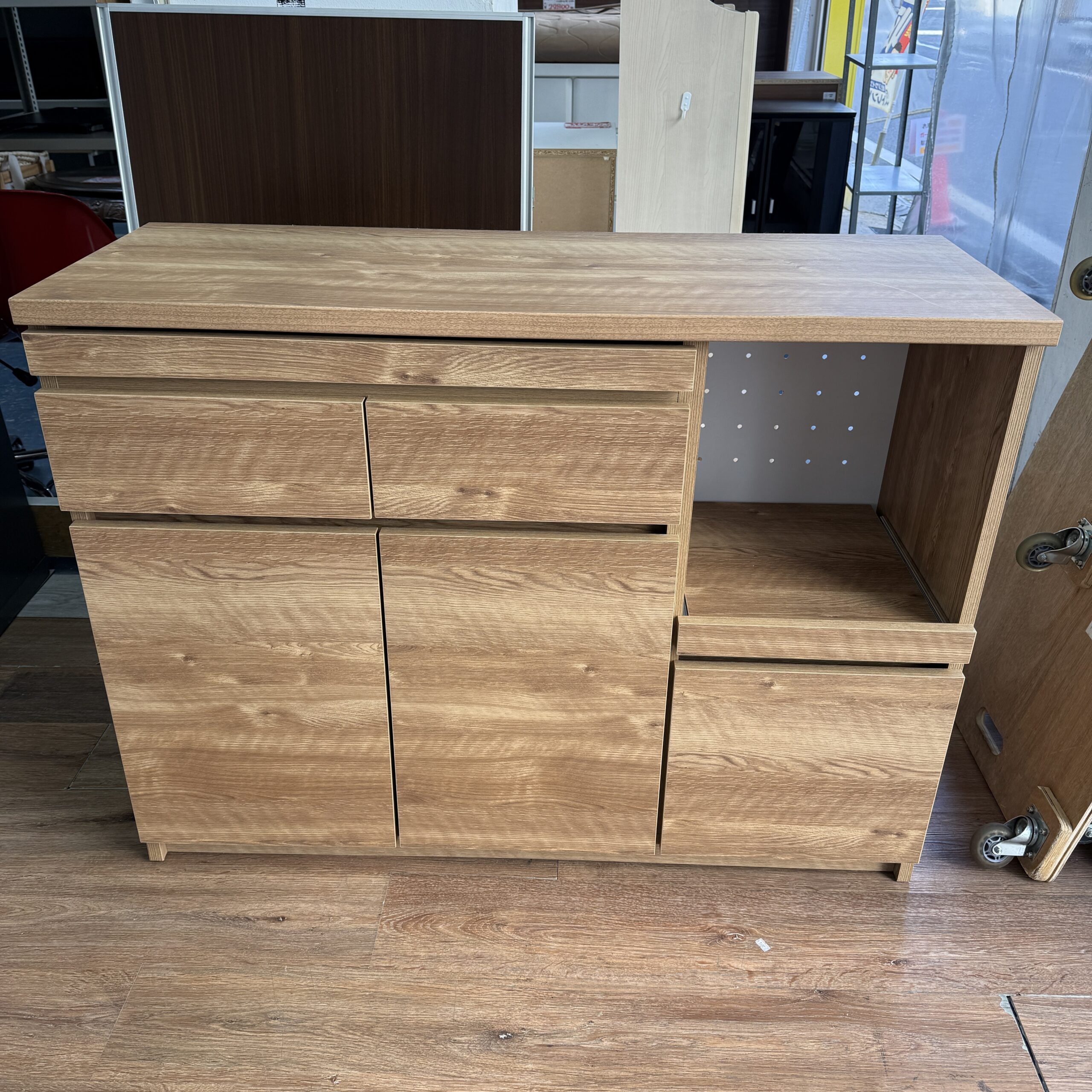 ニトリ バーカウンター キッチンカウンター ダークブラウン - トレンド