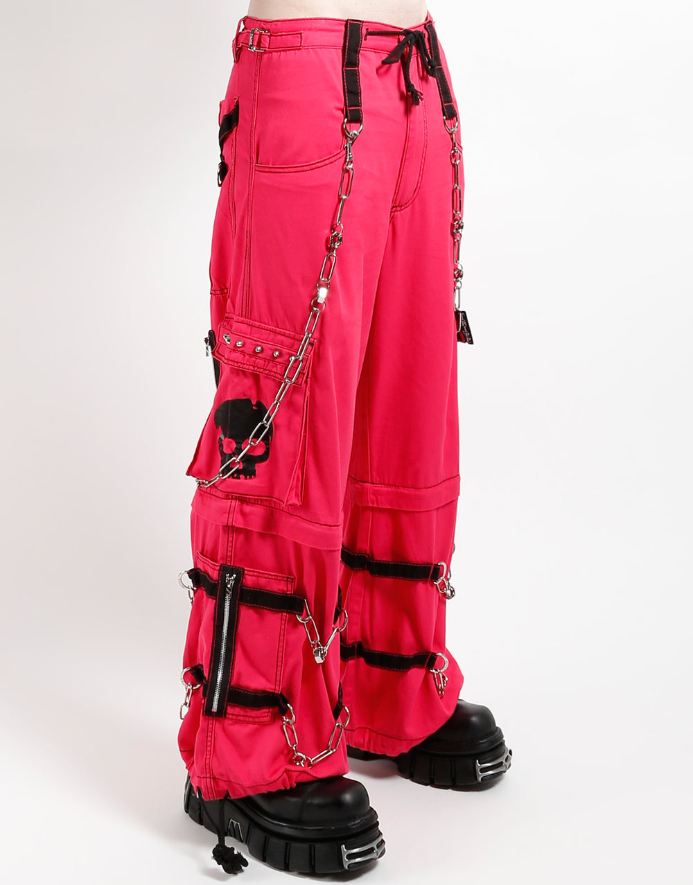 TRIPP NYC - SKULL ZIP OFF PANT PINK