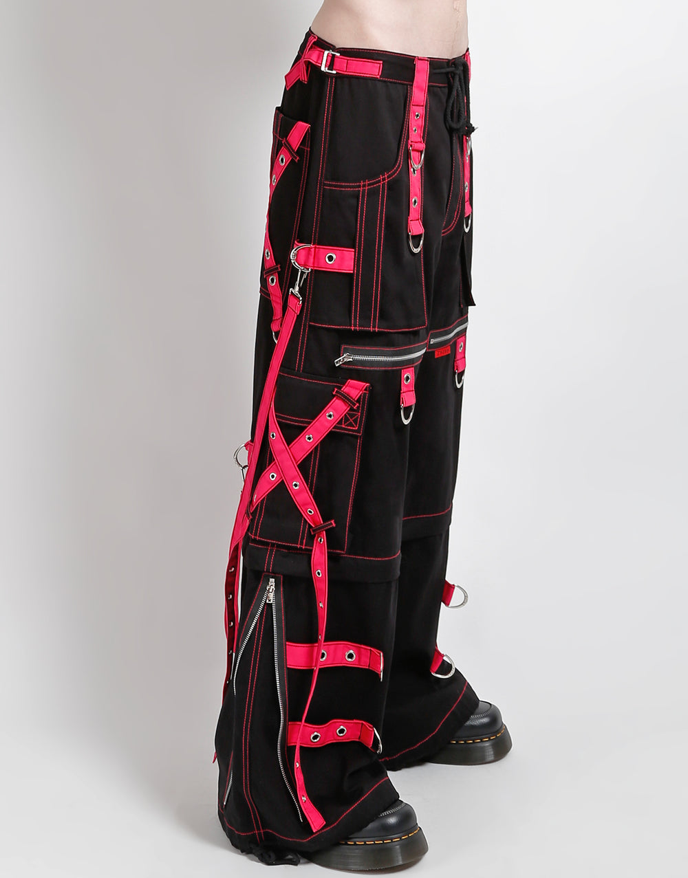 TRIPP NYC - X-STRAP ZIP OFF PANT BLACK/PINK