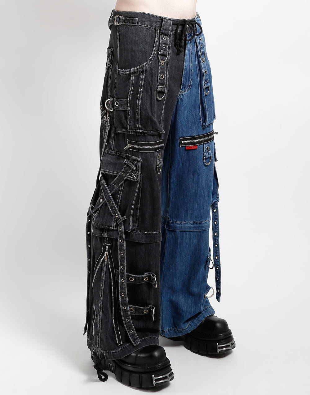 TRIPP NYC - X-STRAP PANT SPLIT DENIM