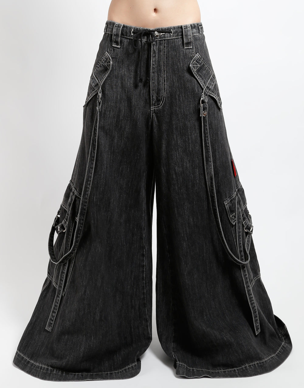 TRIPP NYC - BOOSTER STRAP PANT BLACK DENIM