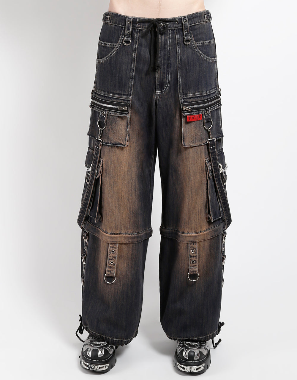 TRIPP NYC - ZIP LOCK PANT DIRTY WASH BLUE DENIM