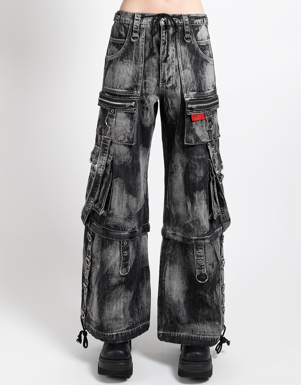 TRIPP NYC - ZIP LOCK PANT CLOUD WASH BLACK DENIM