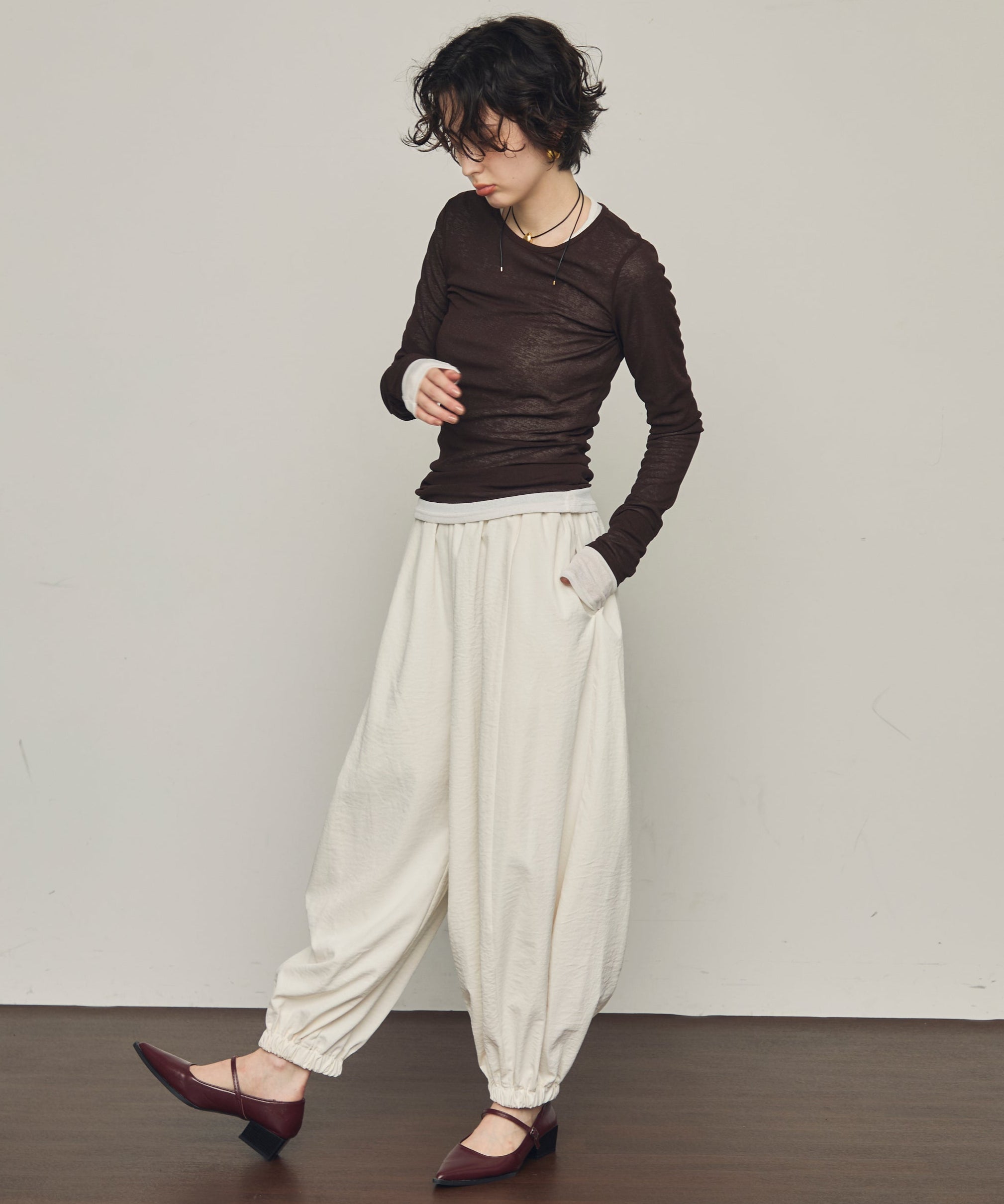 シアーロングスリーブTEE| Trish