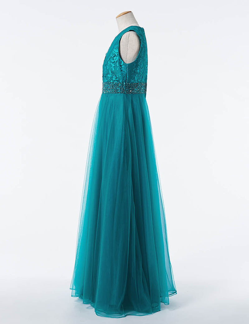 小中学生 コンクールドレス・発表会ドレスにお薦めピーコックグリーン