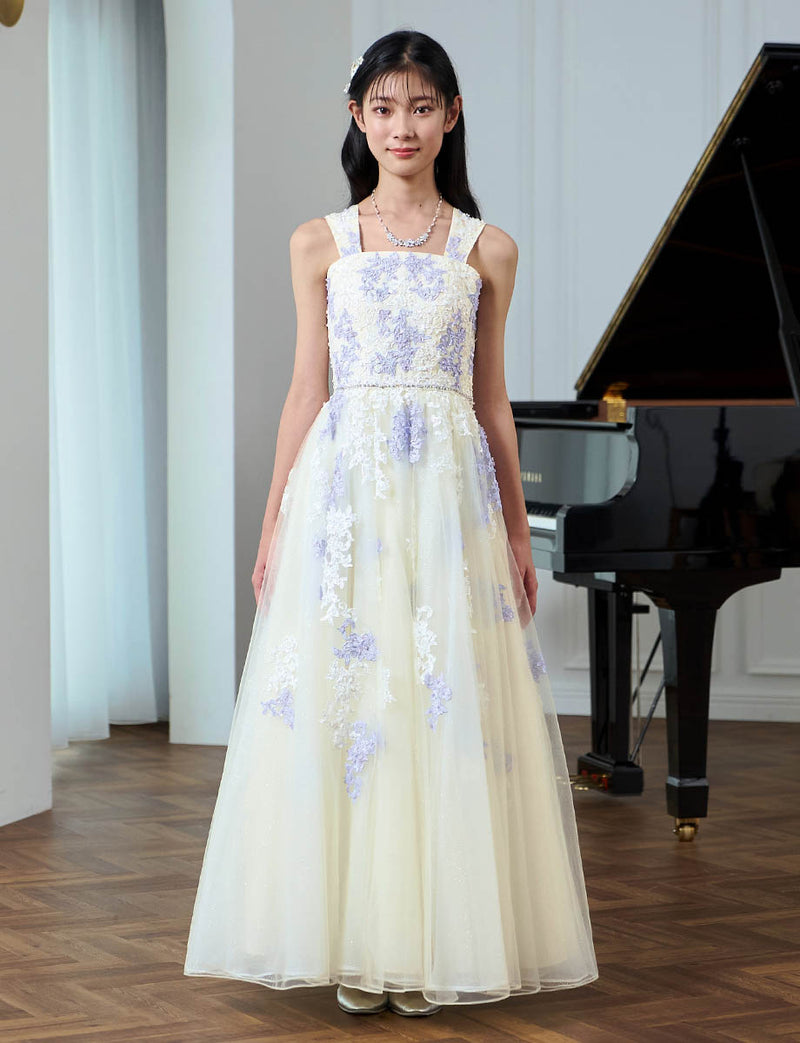 小中学校正 コンクールドレス・発表会ドレスにお薦めアイボリー