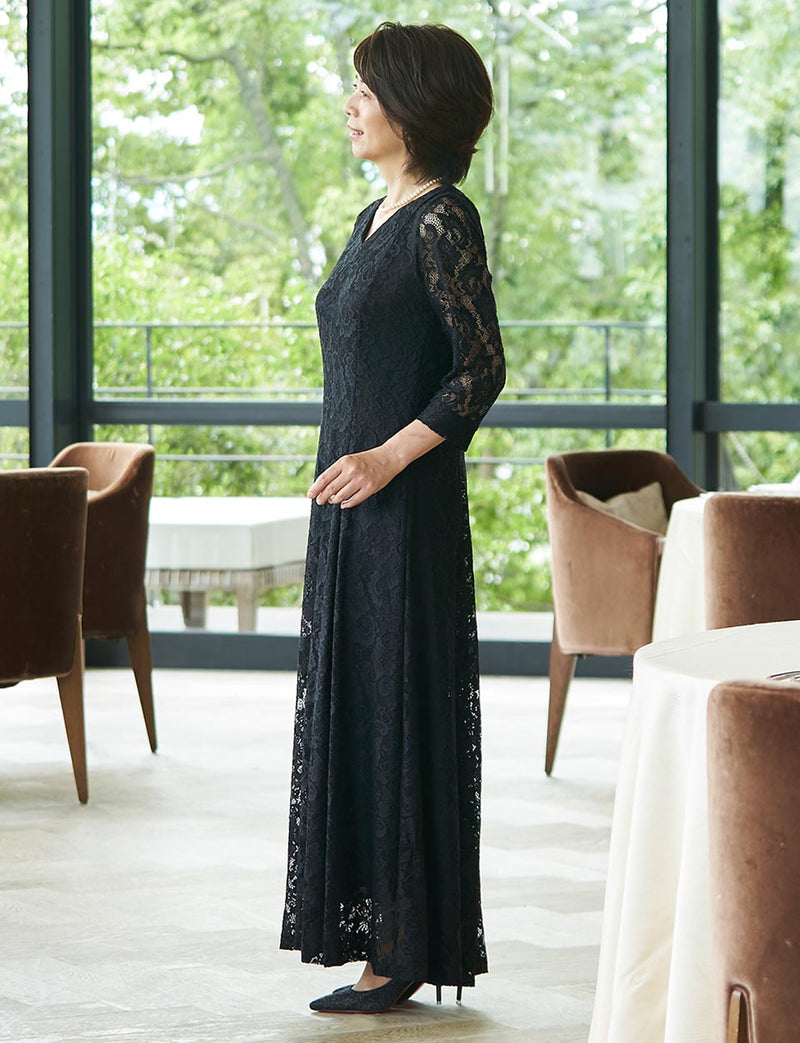 結婚式母親ドレス・新郎新婦母親ドレスにお薦めフォーマルロングドレス