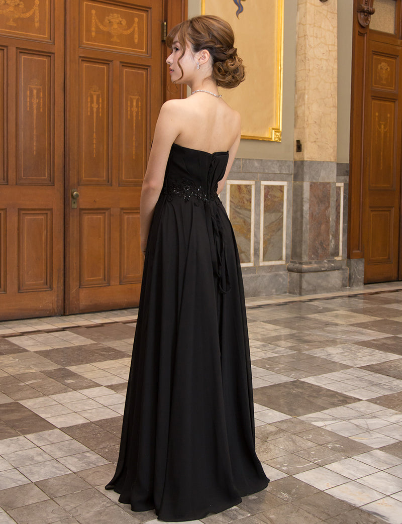 コンクール用ドレス 演奏会ドレス ステージドレス｜ブラック 黒 Fine
