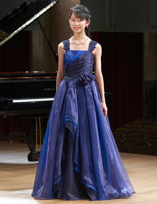 演奏会ドレス ダークネイビー コンクールドレス・発表会にお薦め
