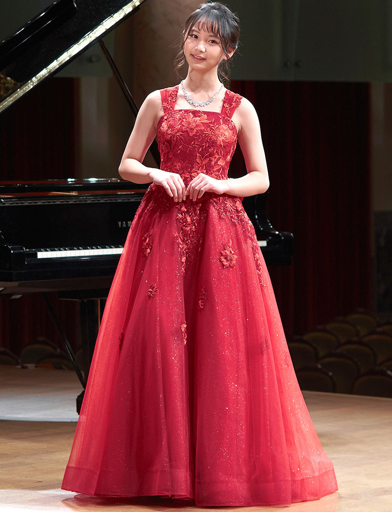 ダークレッド 演奏会ドレス・コンクールドレス・発表会にお薦め