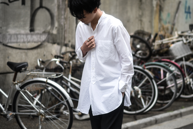 COMOLI -Band Collar Shirts- | twelve blog