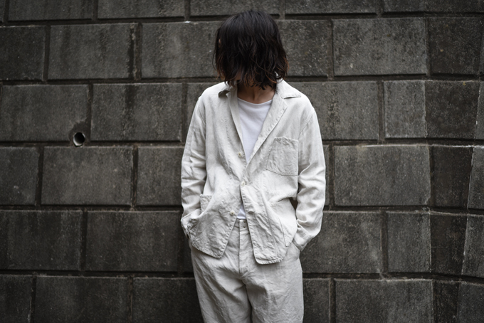 COMOLI -Linen 1938 Jacket & Back Strap Pants- | twelve blog