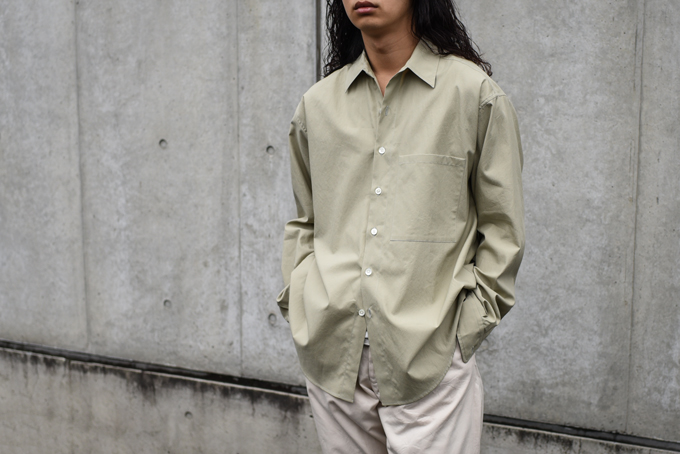 AURALEE -Washed Finx Twill Big Shirts- | twelve blog