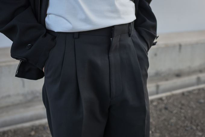 AURALEE -Hard Twist Double Cloth Wide Slacks- | twelve blog