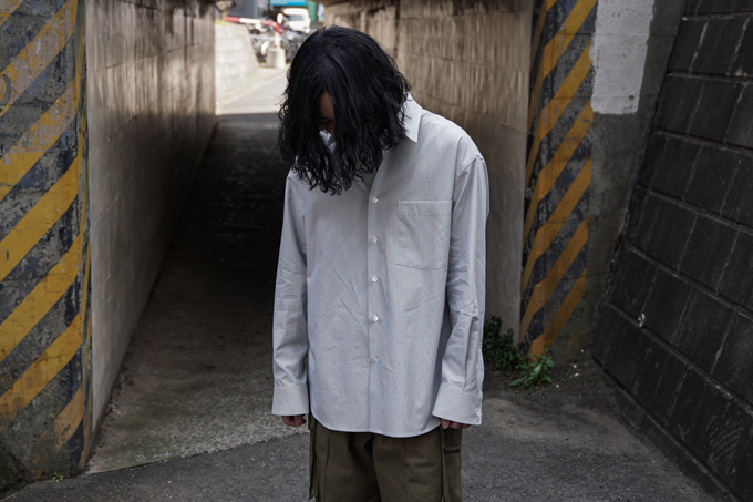 AURALEE -Washed Finx Twill Stripe Shirts- | twelve blog