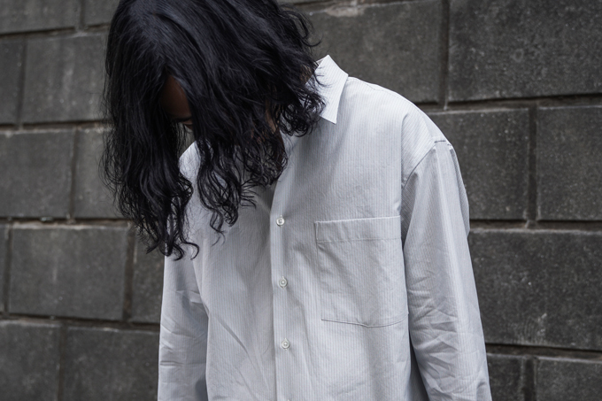 AURALEE -Washed Finx Twill Stripe Shirts- | twelve blog