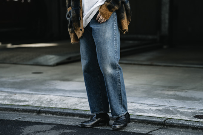 A.PRESSE -Washed Denim Wide Pants, Washed Denim Pants- | twelve blog