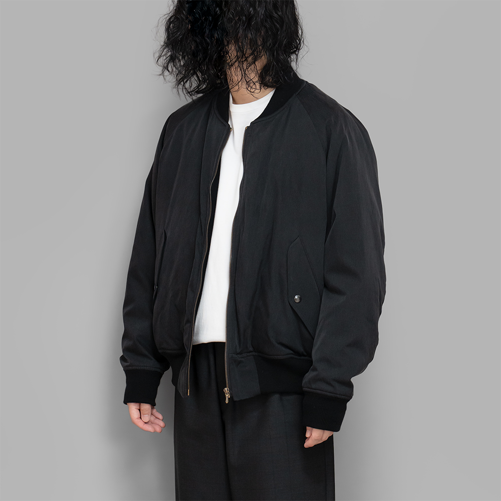 A.PRESSE / Silk Padding Jacket (Black) | twelve