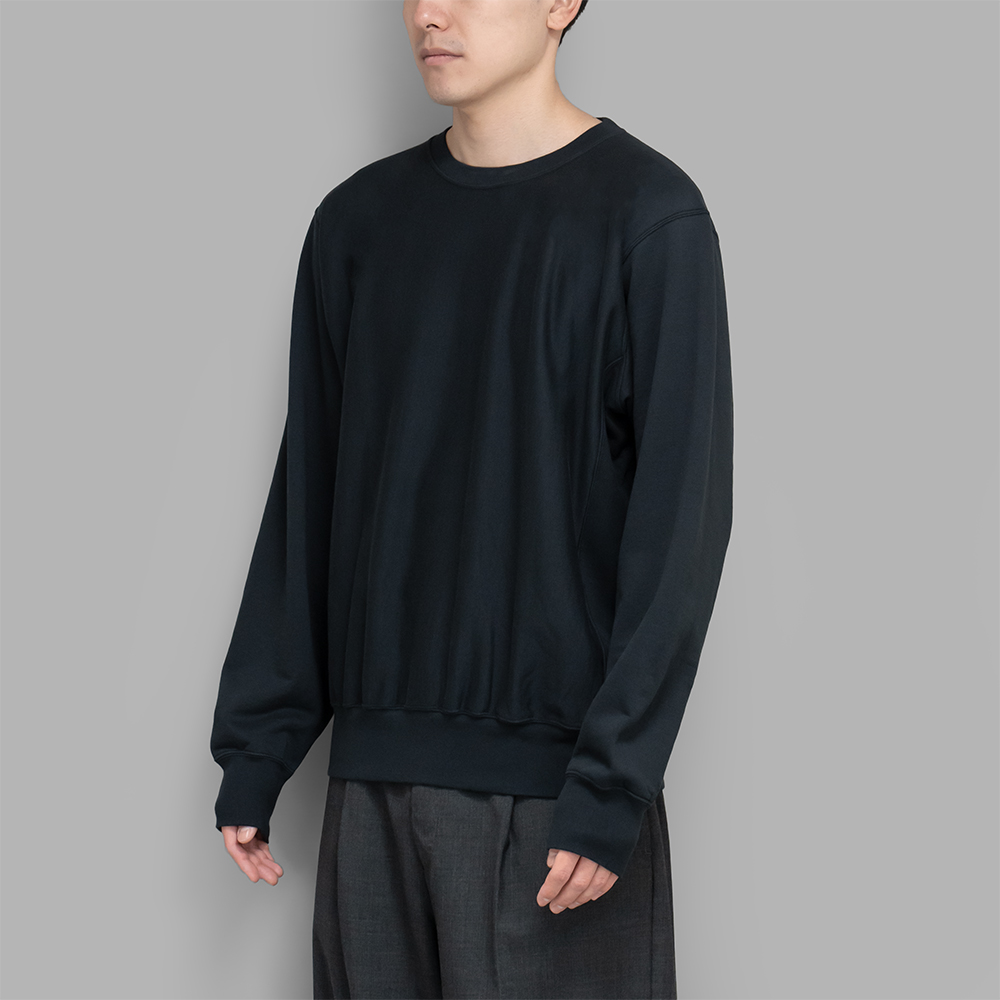 AURALEE / Elastic High Gauge Sweat P/O (Ink Black) | twelve
