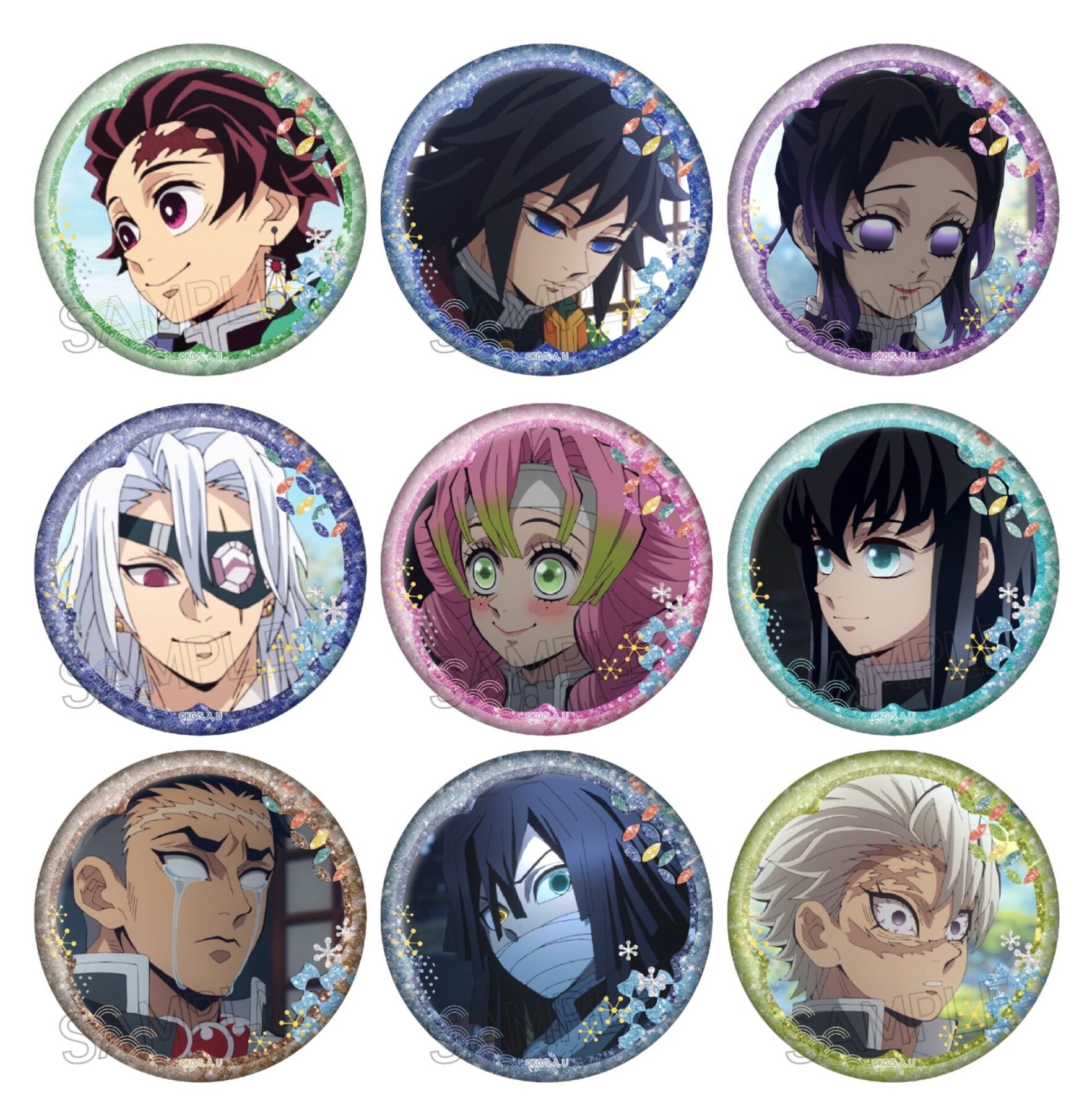 プ*い様 鬼滅の刃 AGF2024 純喫茶 缶バッジ 不死川実弥 2点セット 鬼滅