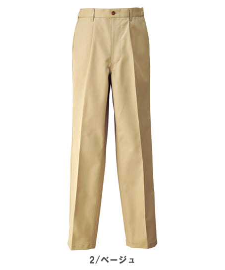 全3色】メンズシャーリングワンタックチノパン(ストレッチ)・帯電防止