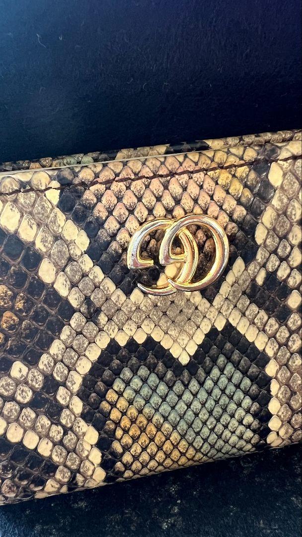 グッチ 財布 希少モデル【鑑定済】GUCCI 二つ折り財布 マーモント