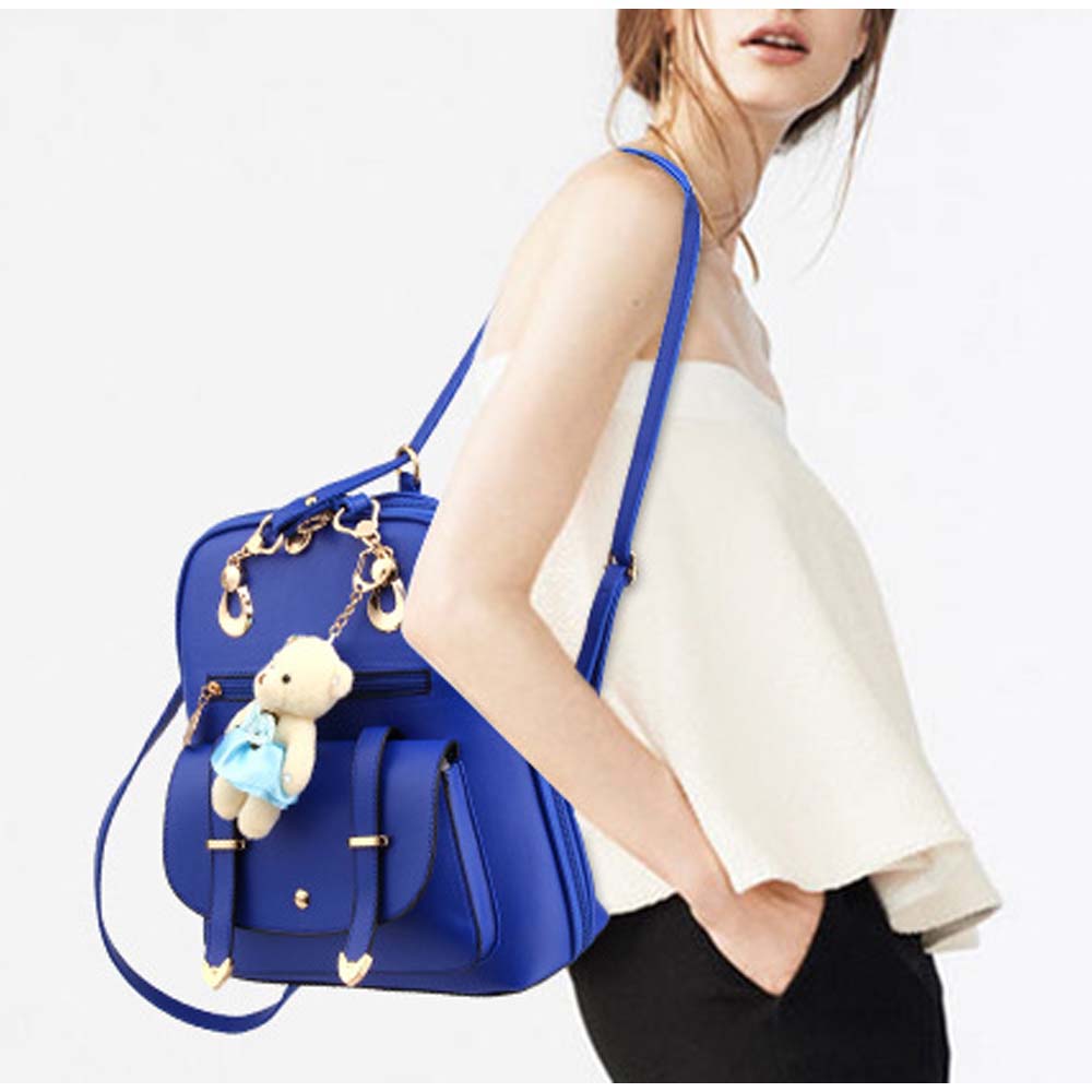 クマさん チャーム付き リュックサック レディース 大人 小さめ ワン