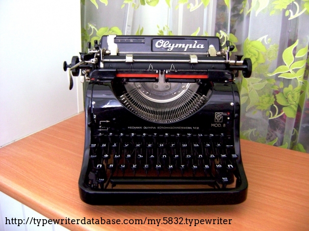 1951 Olympia 8 on the Typewriter Database