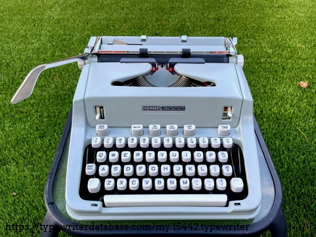 1970 Hermes 3000 on the Typewriter Database