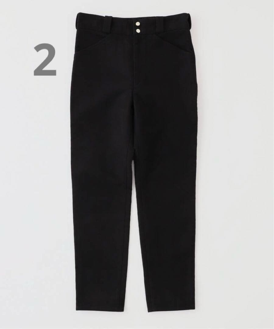 2 COMOLI Moleskin Rider Pants BLACK 24AW