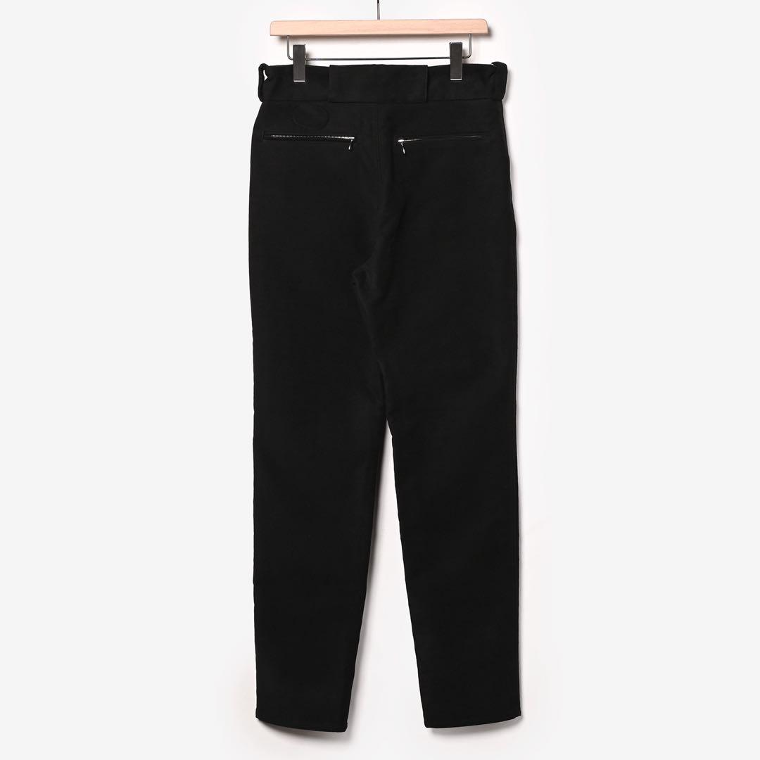 2 COMOLI Moleskin Rider Pants BLACK 24AW