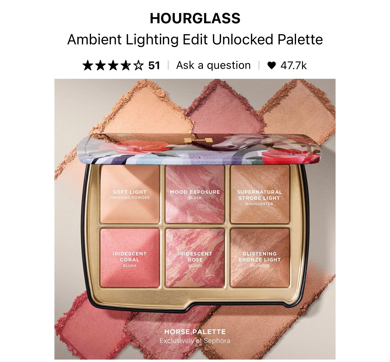 Hourglass Horse Palette SOLD OUT LIMITED | Mercari