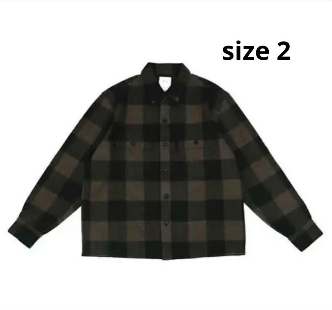 KAJA WOOL BUFFALO CHECK CPO JACKET ovy
