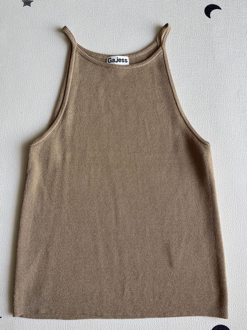 Gajess Gajess Glitter Camisole GOLD ガジェス Glitter Camisole GOLD