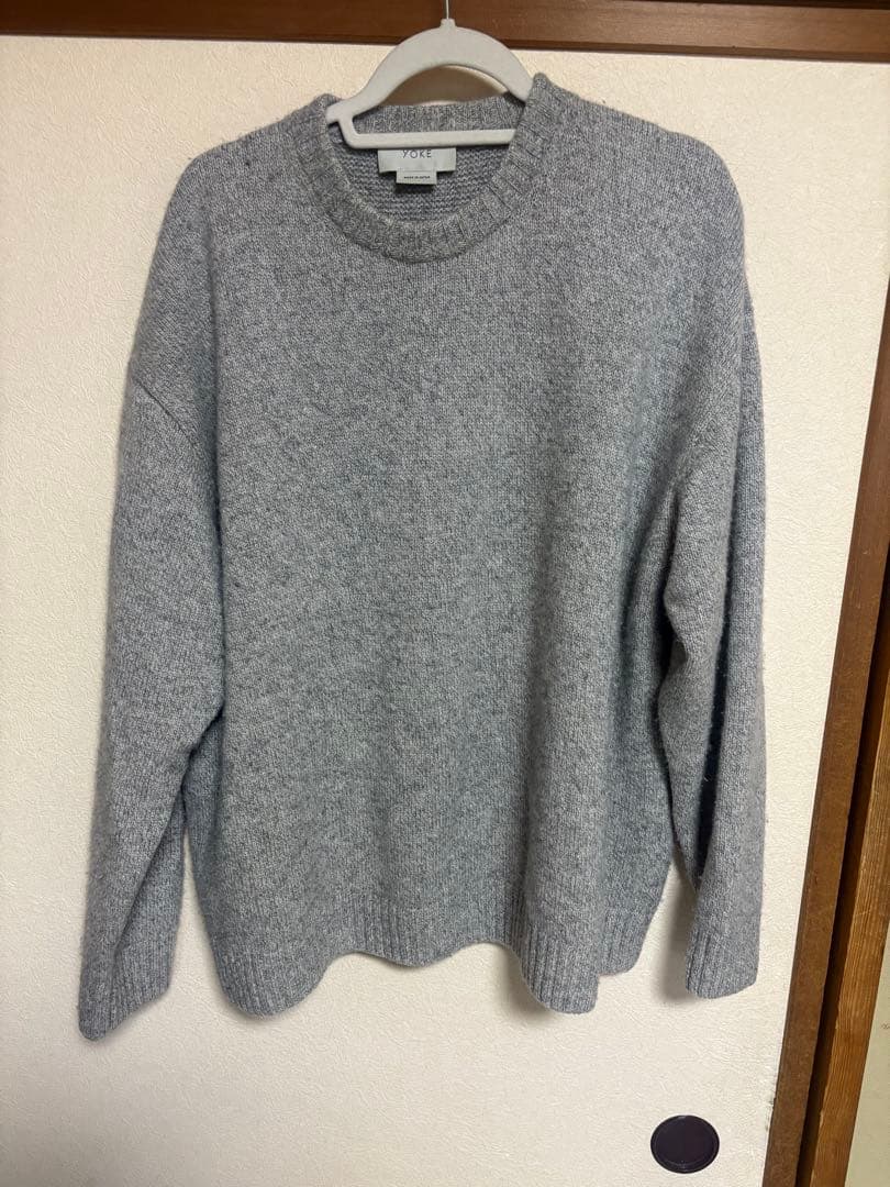 YOKE × SO × JOHN OVERSIZE CASHMERE CREW KNIT