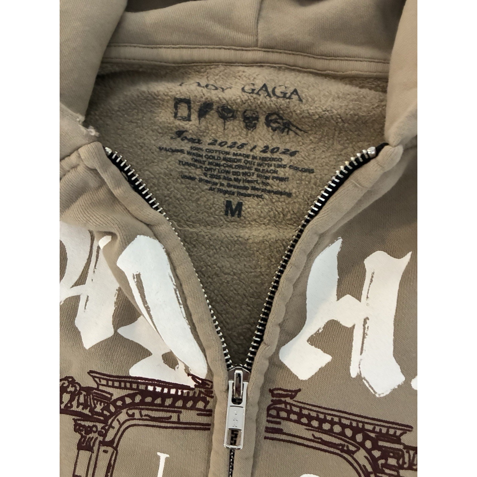 Lady Gaga 会場限定：OPERA HAUS ZIP HOODIEパーカー Lady Gaga Opera