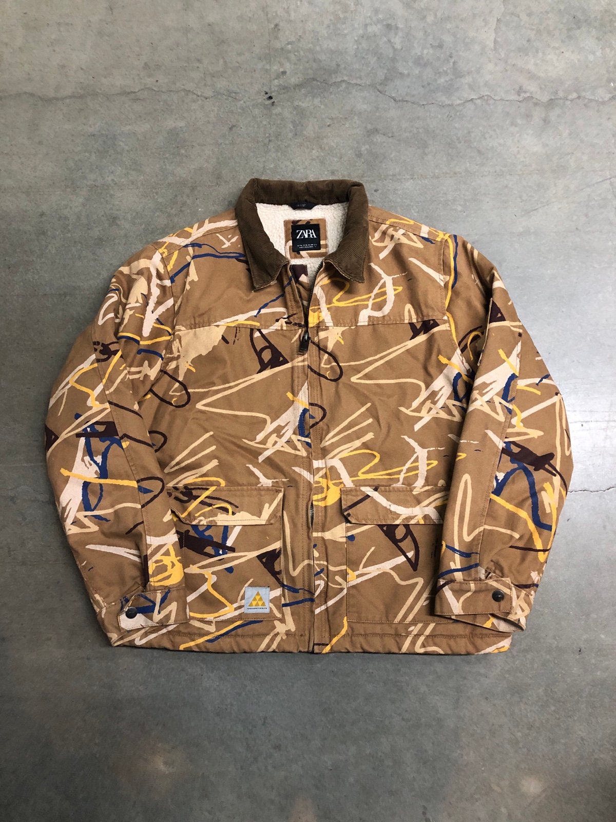 Zara Men's Graffiti Splatter Print Canvas | Mercari