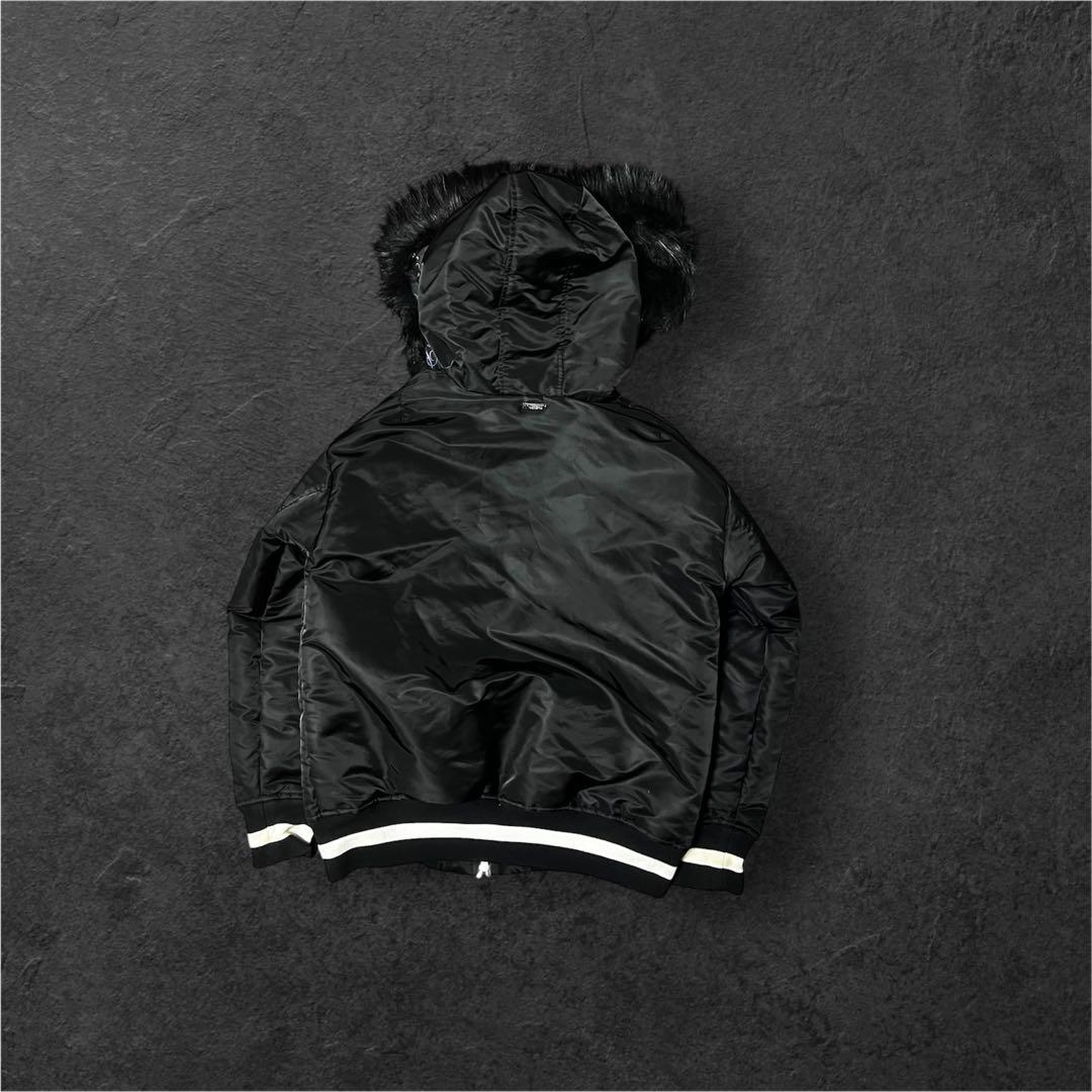 00s Archive Opium N2b Fur Flight Jacket, M, Black - librasurgical.com