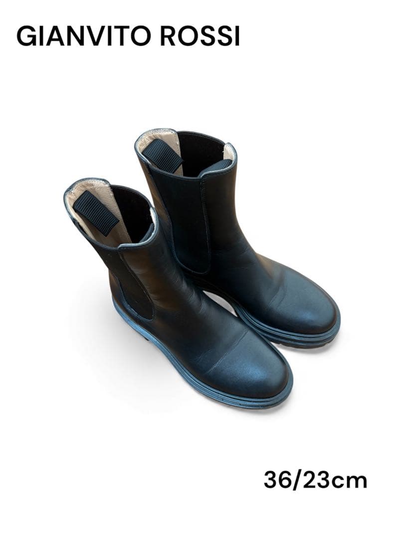 GIANVITO ROSSI Chelsea Side-Zip Boots - Black | Mercari