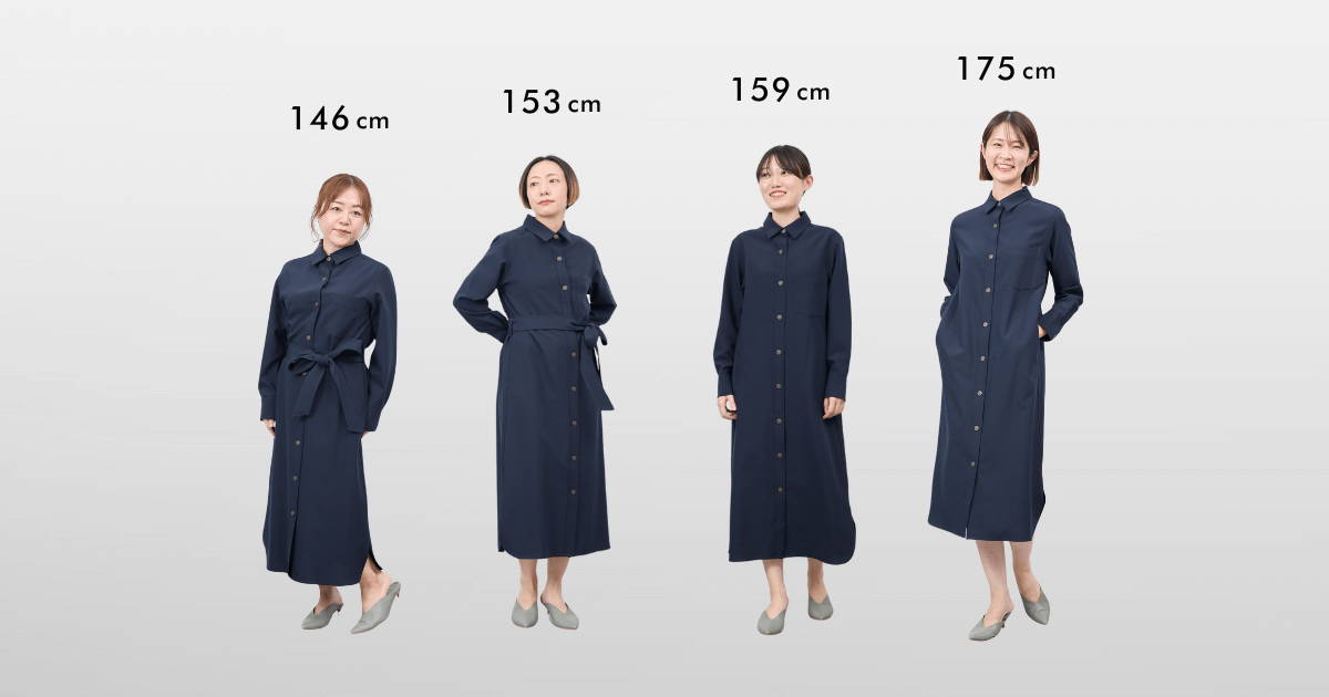 ソフトオックスシャツワンピース着用レビュー