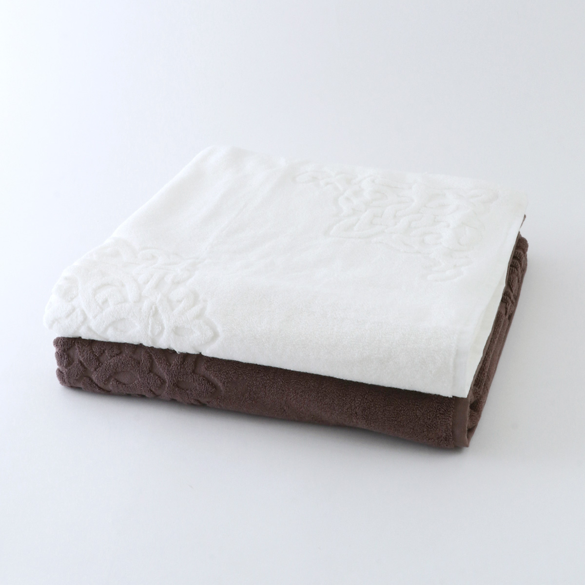 繊維の宝石海島綿「ラグジュリー」バスタオル（9212B021）-海島綿