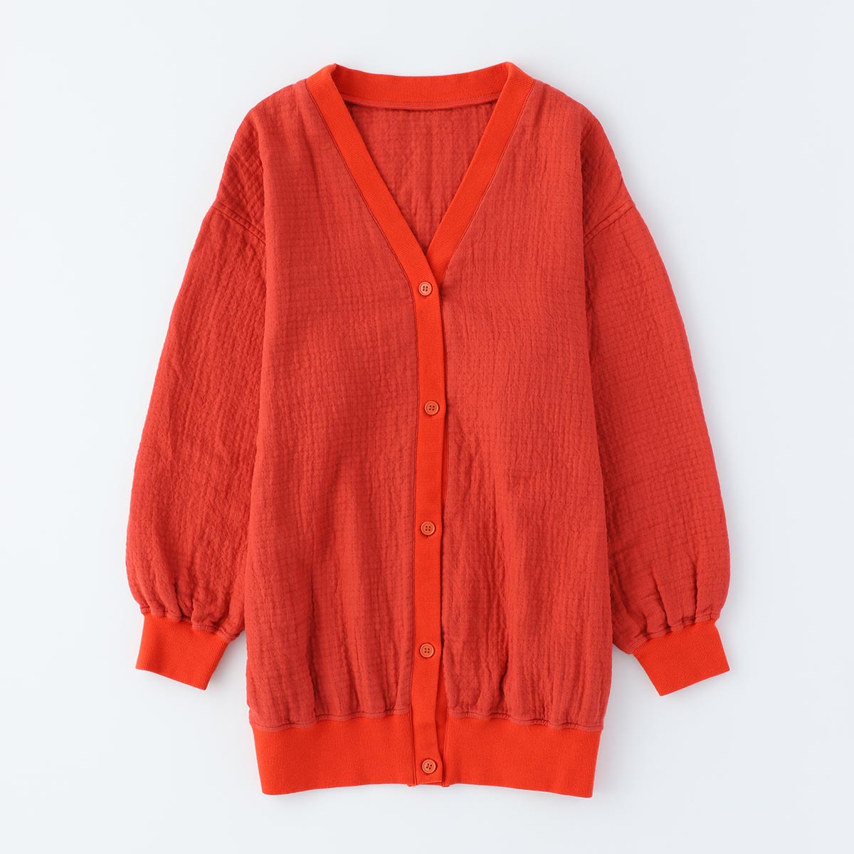 マシュマロワッフルガーゼライト レディスカーディガン（RGF26726