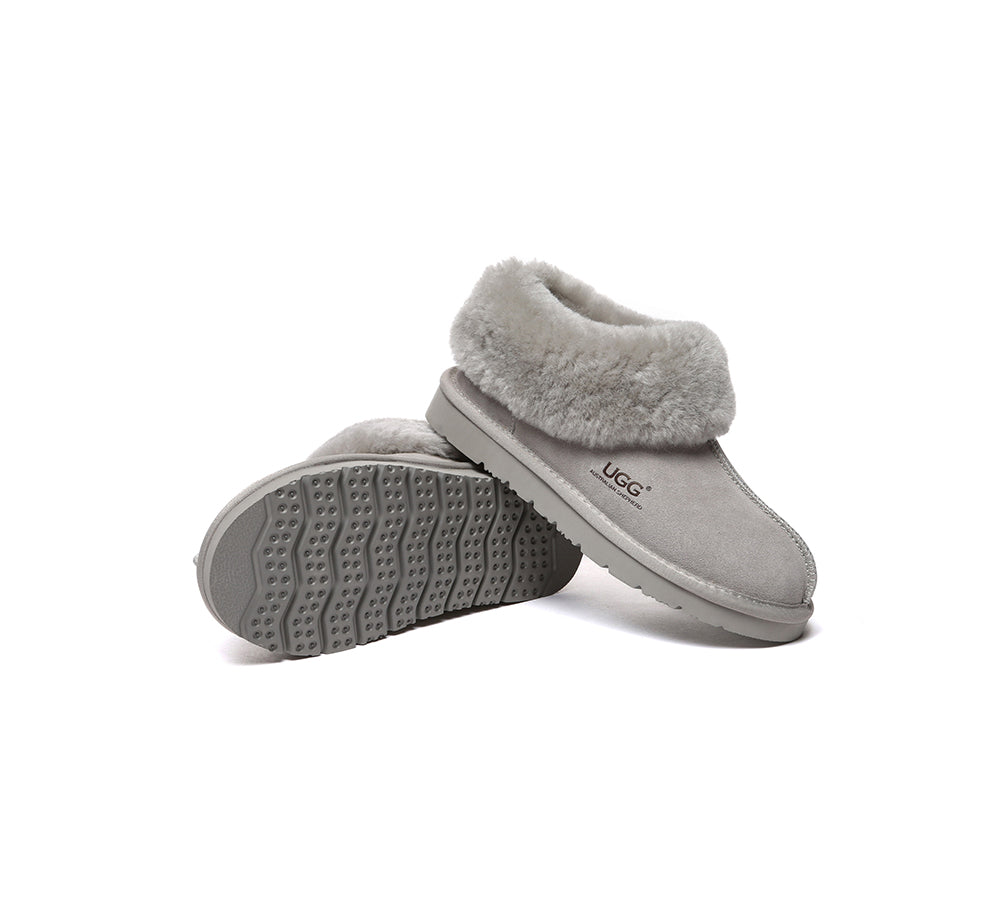 AUSTRALIAN SHEPHERD® UGG Slippers Sheepskin Wool Ankle Homey