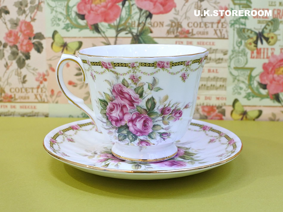 UKストアルームMB299 Duchess ダッチェス ローズパターン ティーカップ