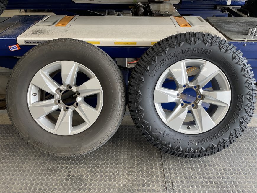 純正ホイールを活かした150プラドのオフロードカスタム！ヨコハマ
