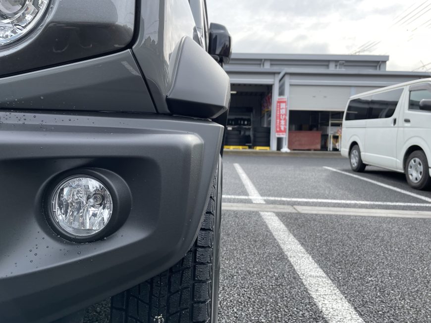 74ジムニーシエラで純正ホイールを使ったスタッドレスなら215/80R15が