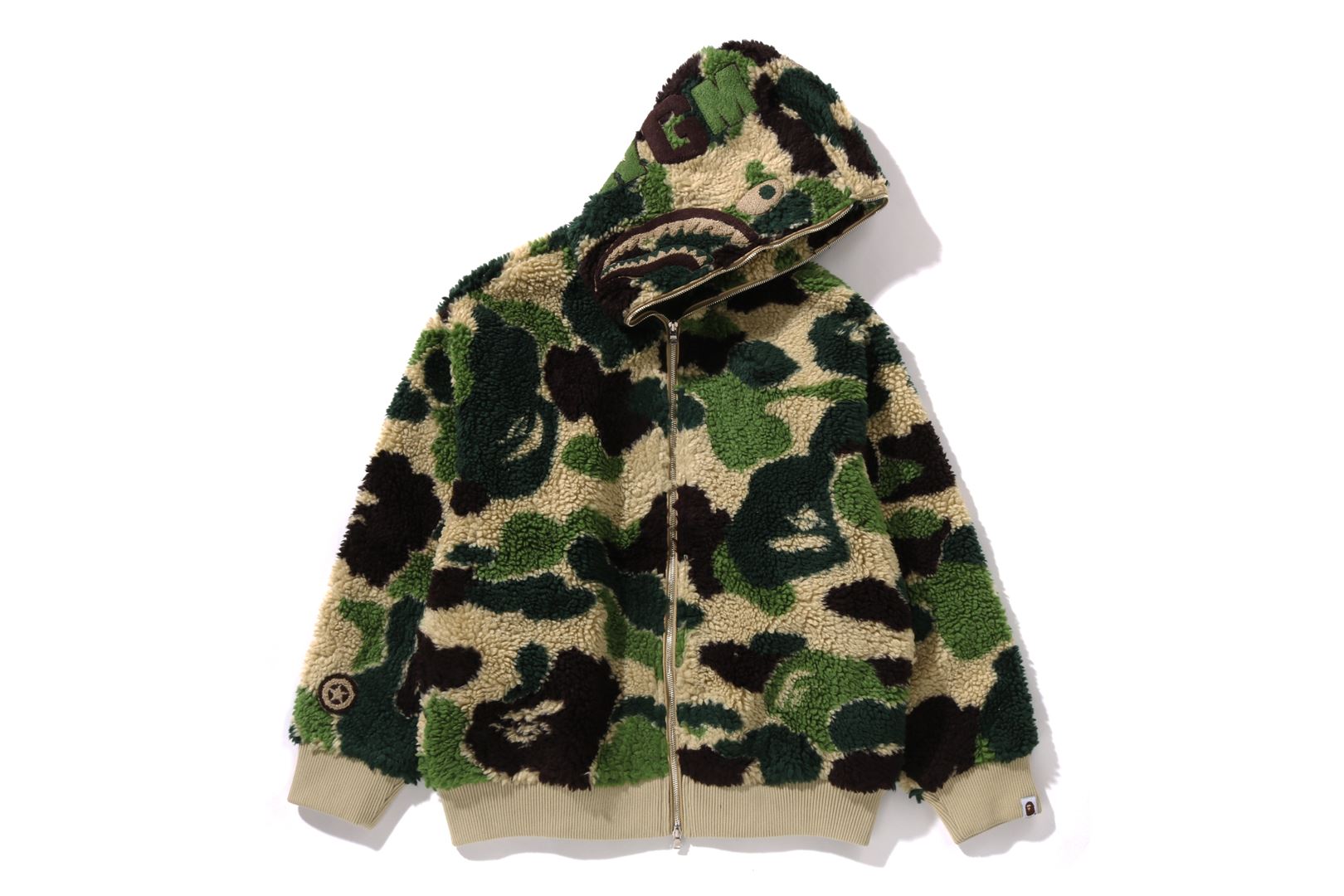 A BATHING APE® Abc Camo BOA Shark Relaxed Fit Full Zip Hoodie